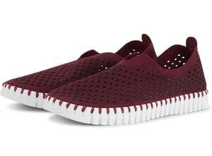 ILSE JACOBSEN HORNBÆK Womens Tulip Red Winetasting Slip-on Shoe Brand New